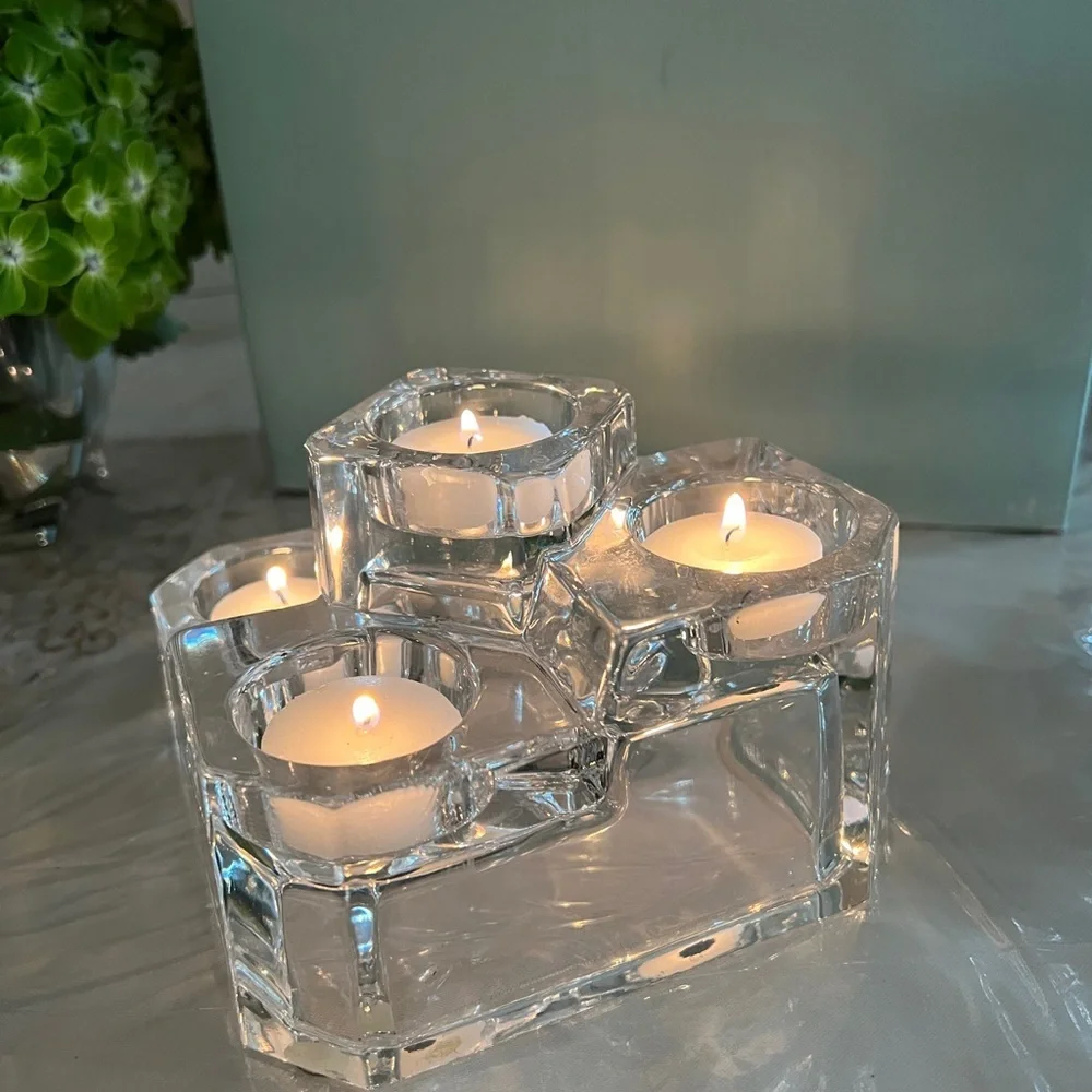 Vintage Partylite Elegant Crystal Castle Candle Holder